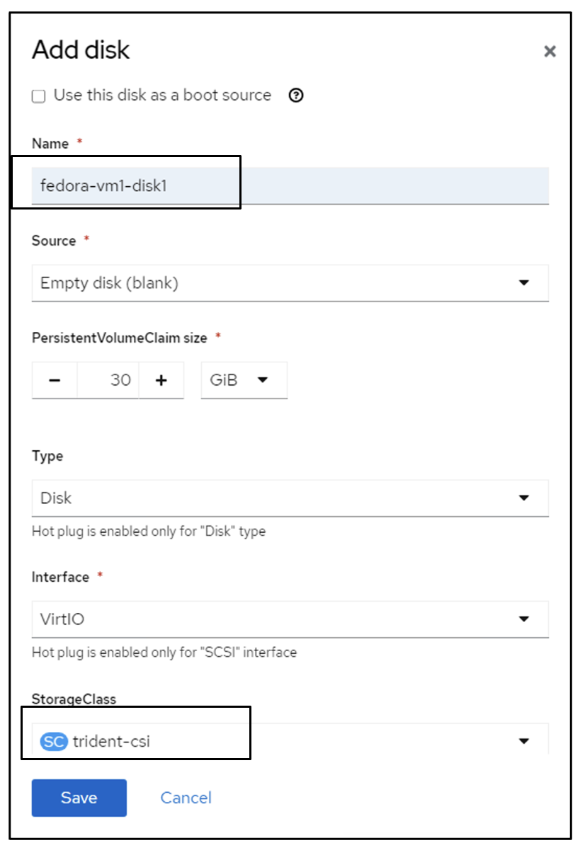 add FSx storage to VM